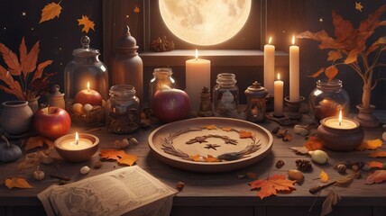 still life with candle