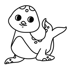 Discover these adorable golden sea animals in a cozy hand-drawn line art style. Perfect for printable wall art, stickers, planner decorations