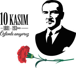 10 Kasım Atatürk Memorial Design.