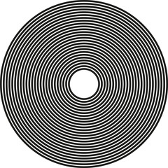 Fototapeta premium A design featuring large, concentric waves arranged in a circular formation, creating a rhythmic and dynamic pattern.