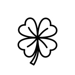 Four-leaf clover icon representing luck and prosperity