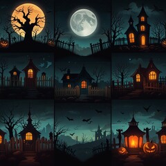 halloween night background