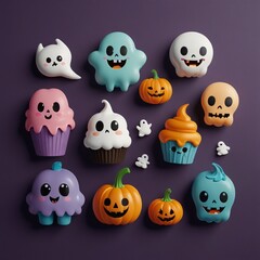 halloween pumpkin set