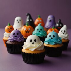 cupcakes on a white background