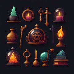 vector illustration of a halloween background