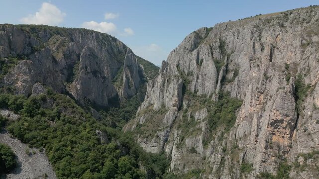 Turda Gorge a natural reserve close to Turla town in Transylvania region, Romania.