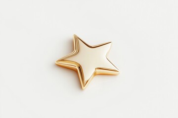 Obraz premium Shiny gold star for gaming and entertainment design