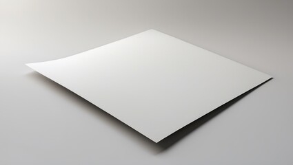 A blank sheet of paper lying flat on a surface.