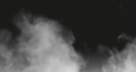 White steam spray and abstract water vapor isolated on a black background. Texture concept: cold fog or hot steam, fog and cloud for air pollution design, smog. png