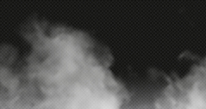 White steam spray and abstract water vapor isolated on a black background. Texture concept: cold fog or hot steam, fog and cloud for air pollution design, smog. png