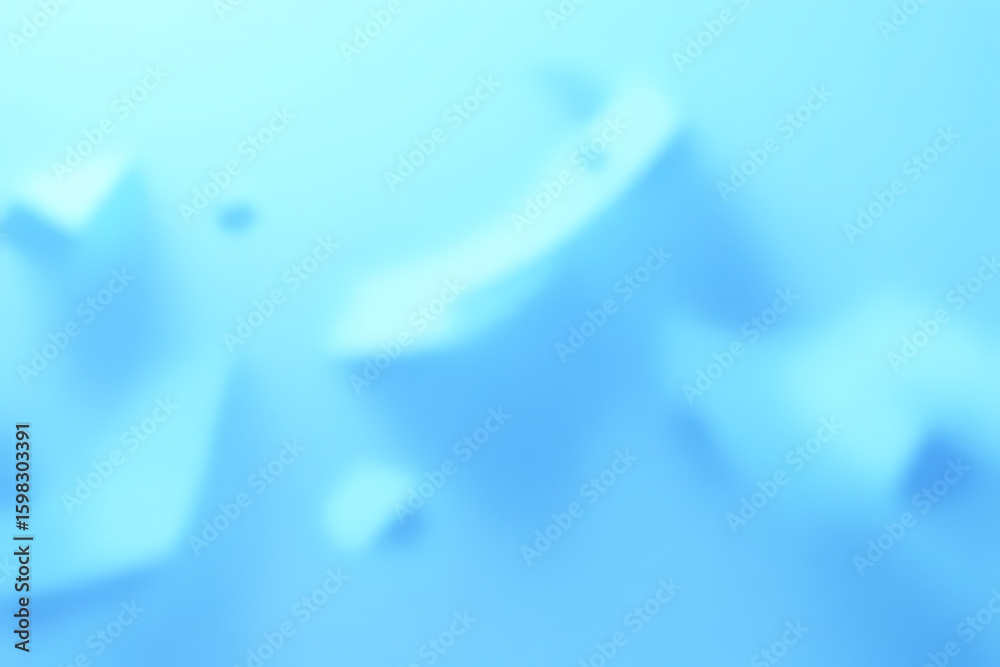 Poster abstract blurred blue shapes with soft edges and subtle highlights creating a sense of depth and for