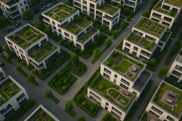 green buildings in the city