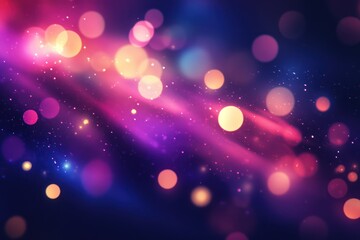 Vibrant Light Streaks and Bokeh Effects