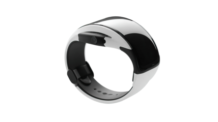 Revolutionary Wearable Health Tracker AI-Powered and Sleek on Transparent Background

