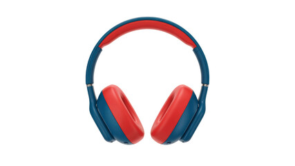 Stylish Blue and Red Wireless Headphones