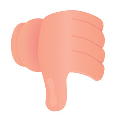 Thumbs down . Dislike icon. vector	