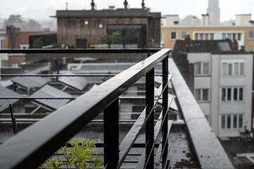 Rainstorm of the city of Brussels, Belgium