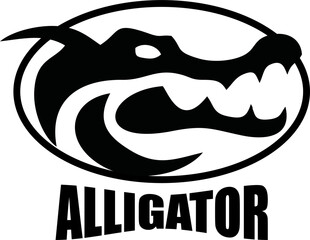 Vector of crocodile Logo design on white background. Wild Animals. Reptile. Alligator Logo Easy editable layered vector illustration.