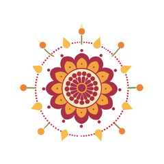Raksha Bandhan Mandala With Rakhi Elements
