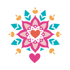 Festive Mandala For Mother’s Day Design