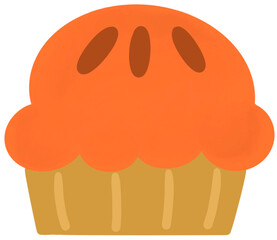 Pumpkin pie for Autumn season.