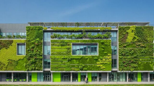 Green Building Fa?ade: Sustainable Architecture with a Living Wall in Urban Environment