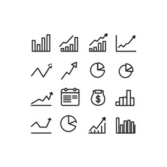 E-commerce Icon Set – Minimal Black and White Line Icons for Online Shopping and Payment
