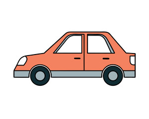 Minimalist Hatchback Car Outline Vector Illustration Simple Automotive Design