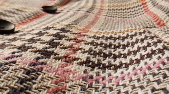 An Elegant Houndstooth Pattern Textile Background that is perfect for Fashion Applications