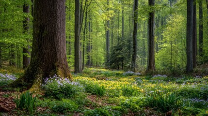 Obraz premium spring in a forest