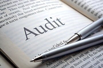 Financial Audit: Pens and Book Detailing the Process