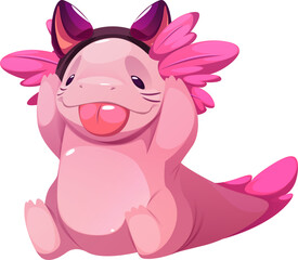 Cartoon Axolotl