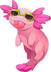 Pink Axolotl Mascot
