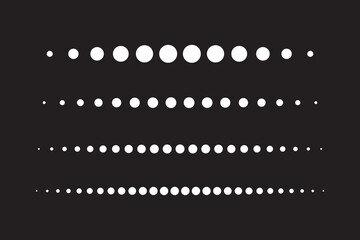 Obraz premium Dotted line icon on white background. flat style. set dotted line icon for your web site design, logo, app, UI. lines and dots symbol. dots sign. 