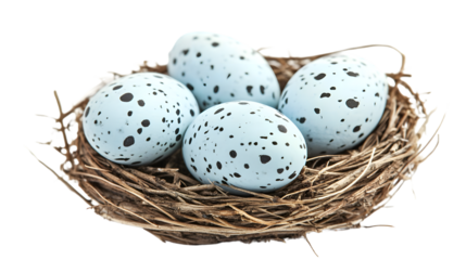 Elegant Birds Nest Isolated on White Background for Creative Designs