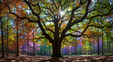 Fototapeta premium autumn in the park