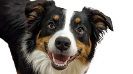Happy Border Collie Dogs Portrait Sitting Collection for Stock Photos