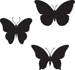 set of butterflies