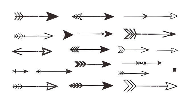 abstract arrows, arrow direction set, arrow symbols, arrow shapes, decorative arrows, arrow flat silhouettes, arrow pointing left, arrow pointing right, arrow pointing up, arrow pointing down, diagona