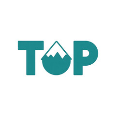 Modern, dynamic logo design for a top brand, showcasing upward growth.