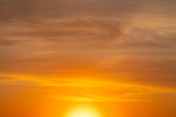summer morning, dawn over a field with grass, sky without clouds