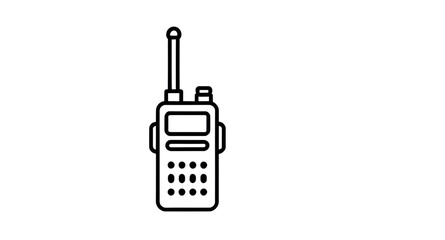 Walkie talkie icon, Radio handset, Digital walkie talkie, Analog radio, Walkie talkie isolated, Walkie talkie illustration, Walkie talkie on white, Radio gadget, Communication tool, Walkie talkie pair