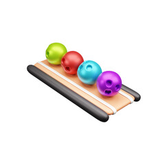 Sports Equipment's 3d icon