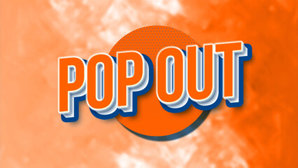 Modern Pop Art Retro 3D Typography