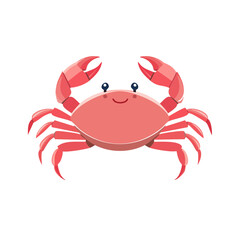 Crab Icon Isolated on a Transparent Background 