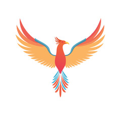 Obraz premium Phoenix Icon Isolated on a Transparent Background 
