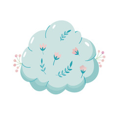 Spring Cloud Icon Vector  