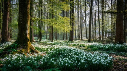 Obraz premium spring in a forest