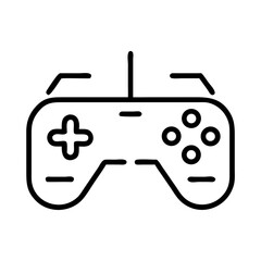 Obraz premium Game controller outline icon in minimalist design 
