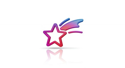 Colorful star graphic design